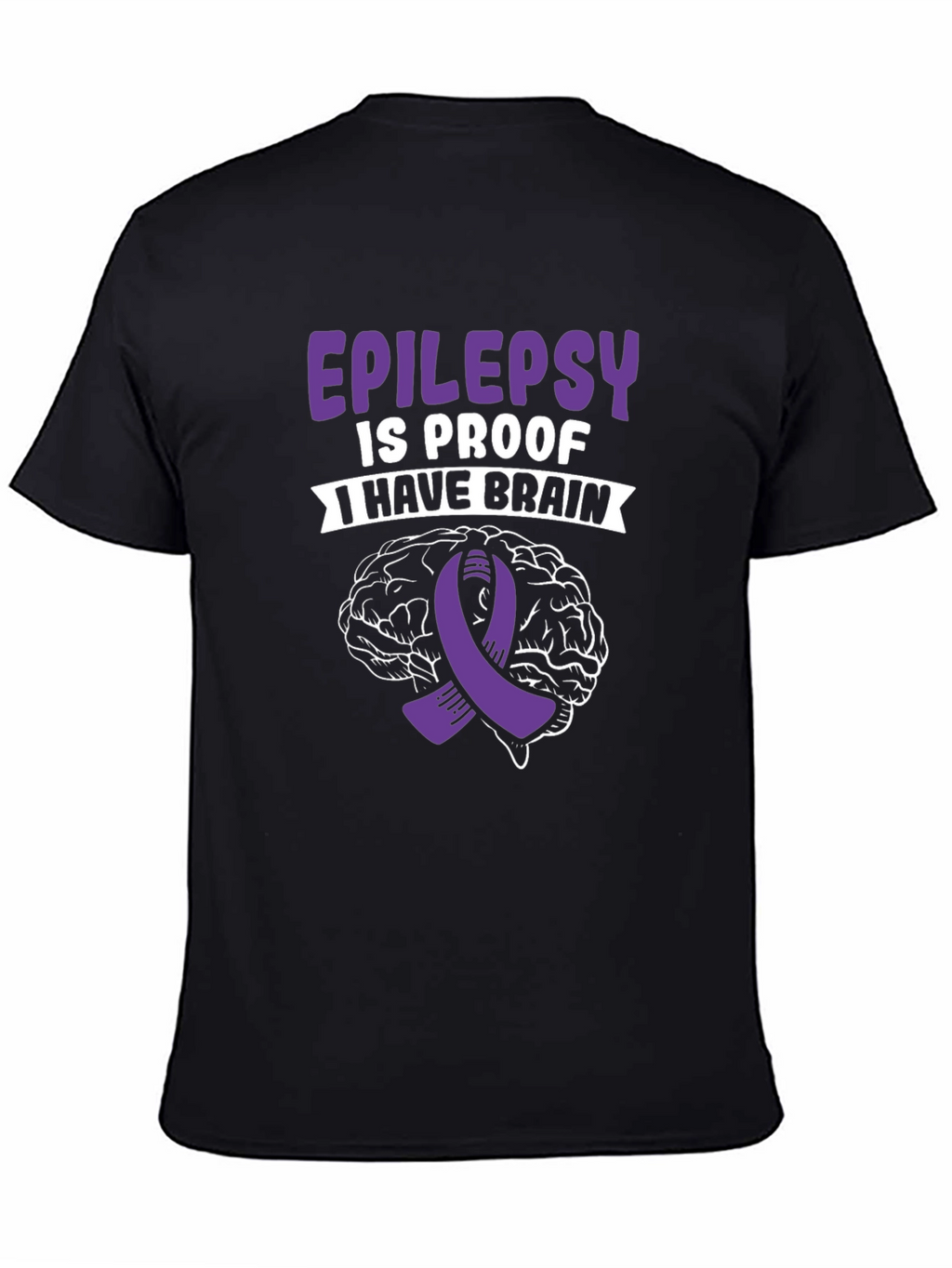 Epilepsy Awareness Brain Graphic T-Shirt