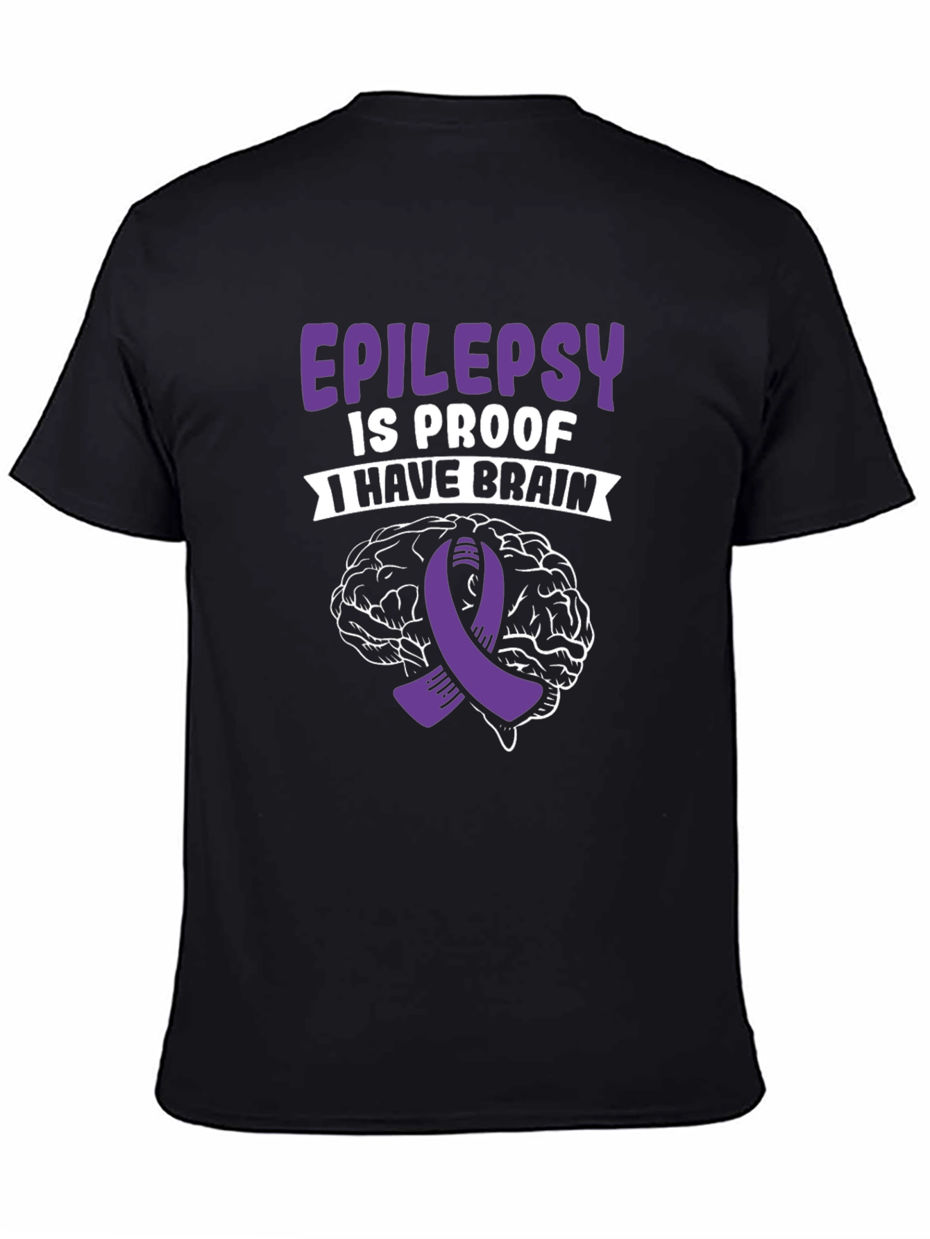 Epilepsy Awareness Brain Graphic T-Shirt