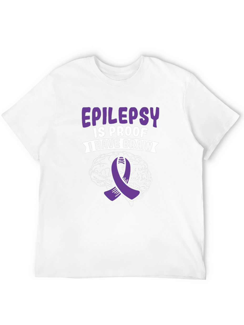 Epilepsy Awareness Brain Graphic T-Shirt