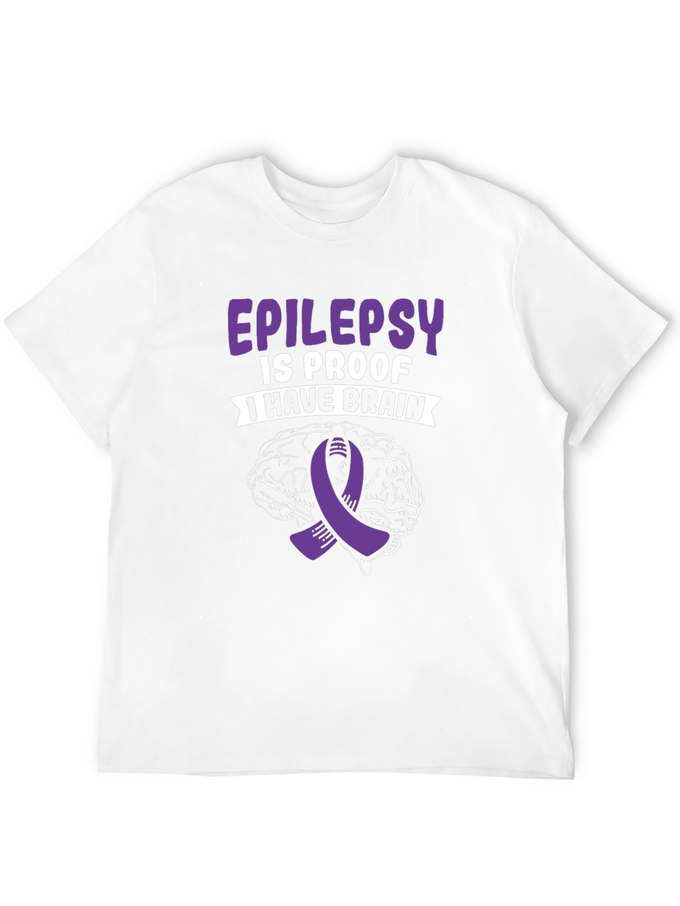 Epilepsy Awareness Brain Graphic T-Shirt