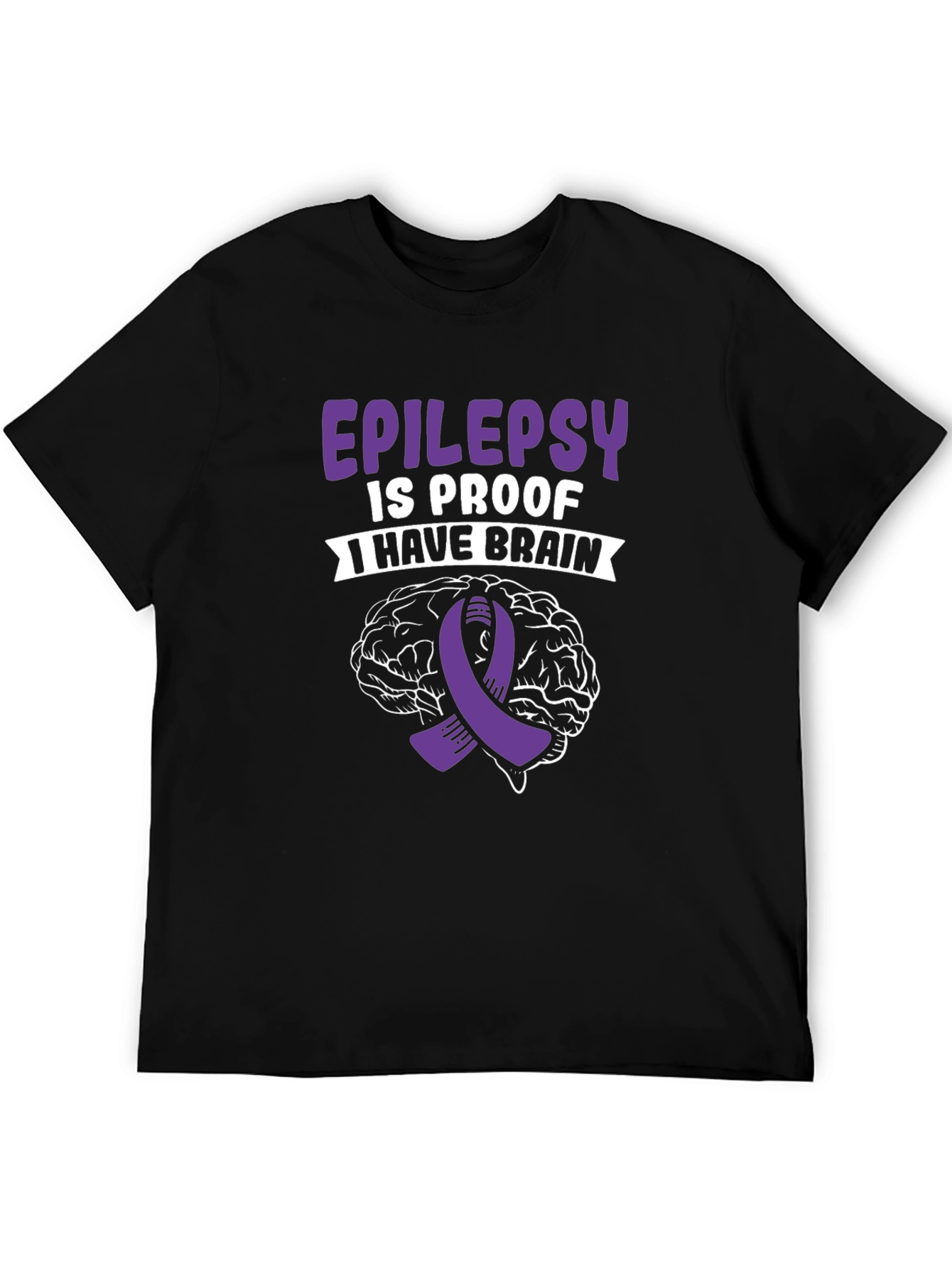 Epilepsy Awareness Brain Graphic T-Shirt