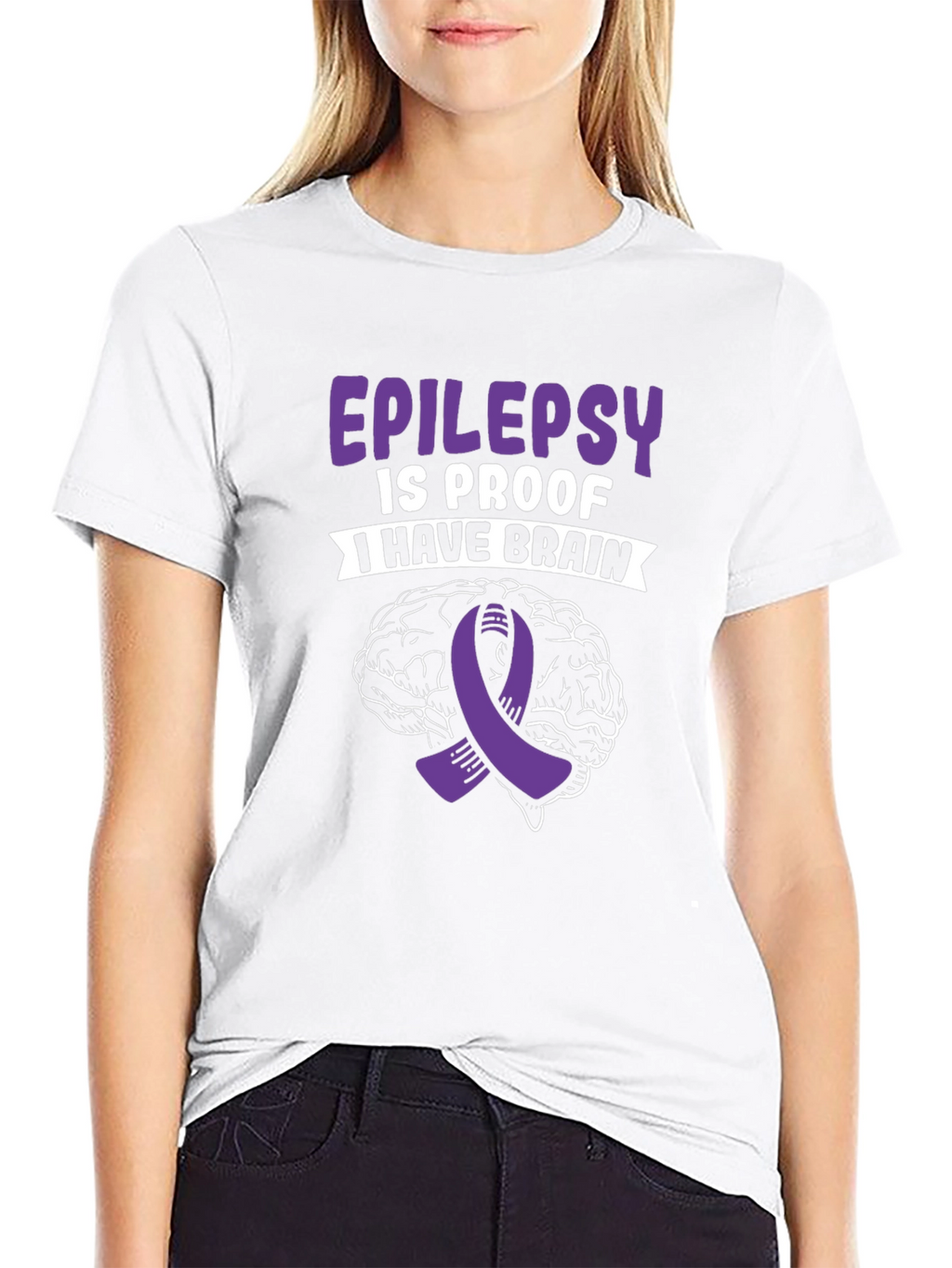 Epilepsy Awareness Brain Graphic T-Shirt