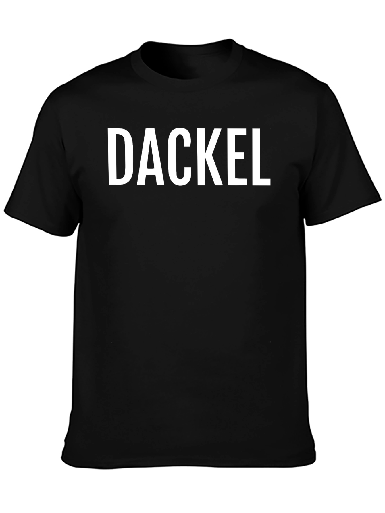 DACKEL Graphic Tee - Bold Text Classic Style