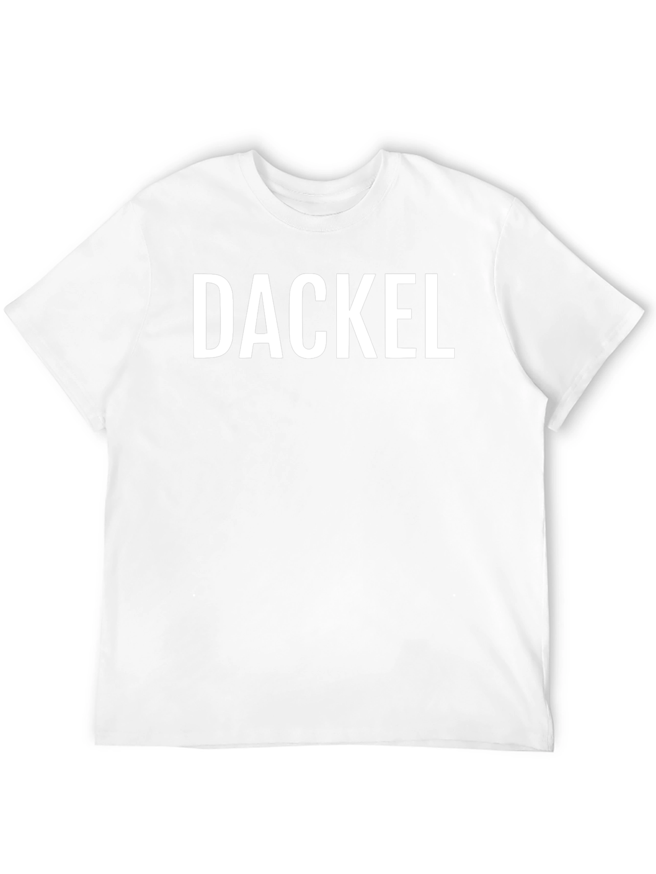 DACKEL Graphic Tee - Bold Text Classic Style