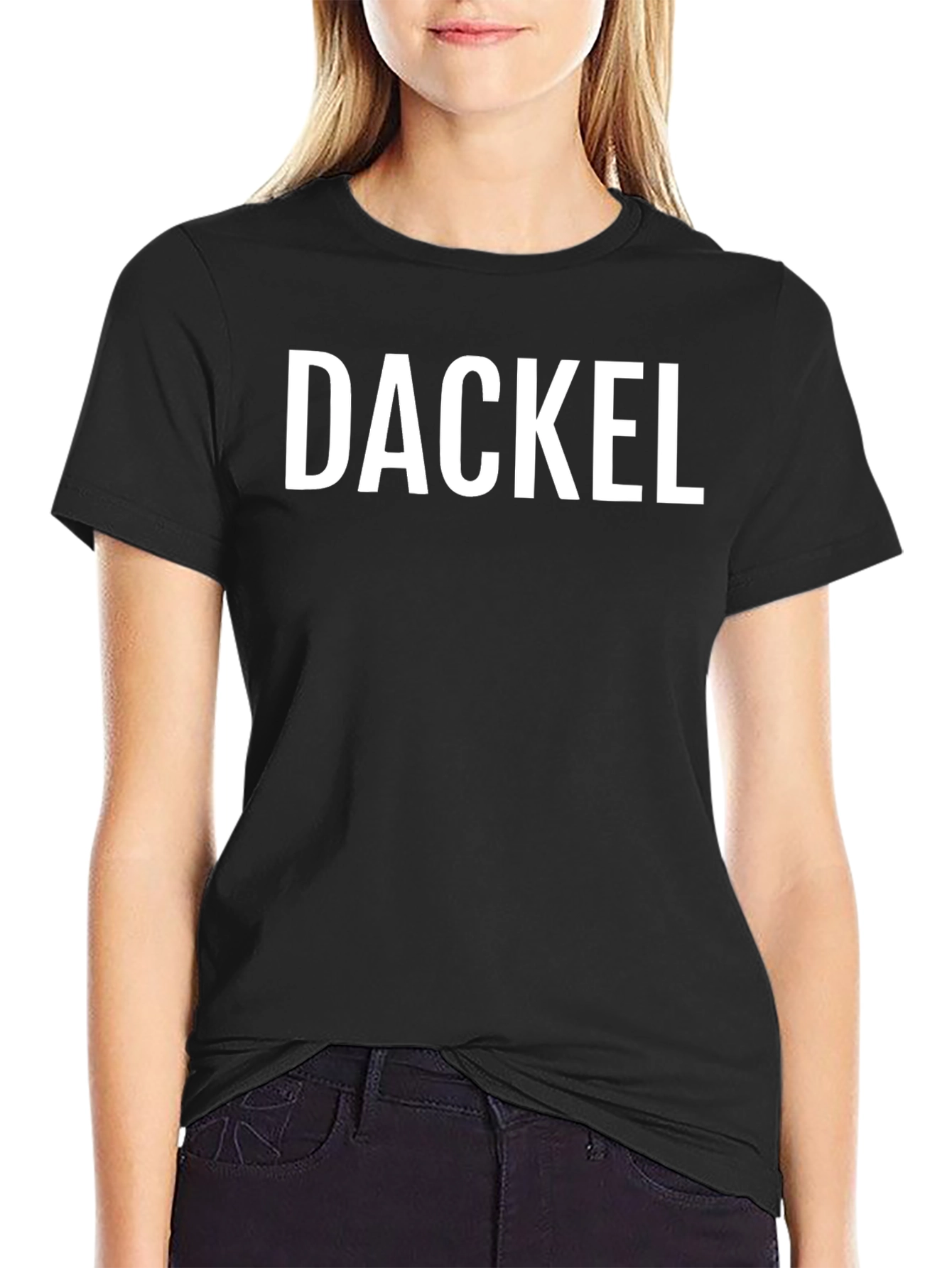 DACKEL Graphic Tee - Bold Text Classic Style