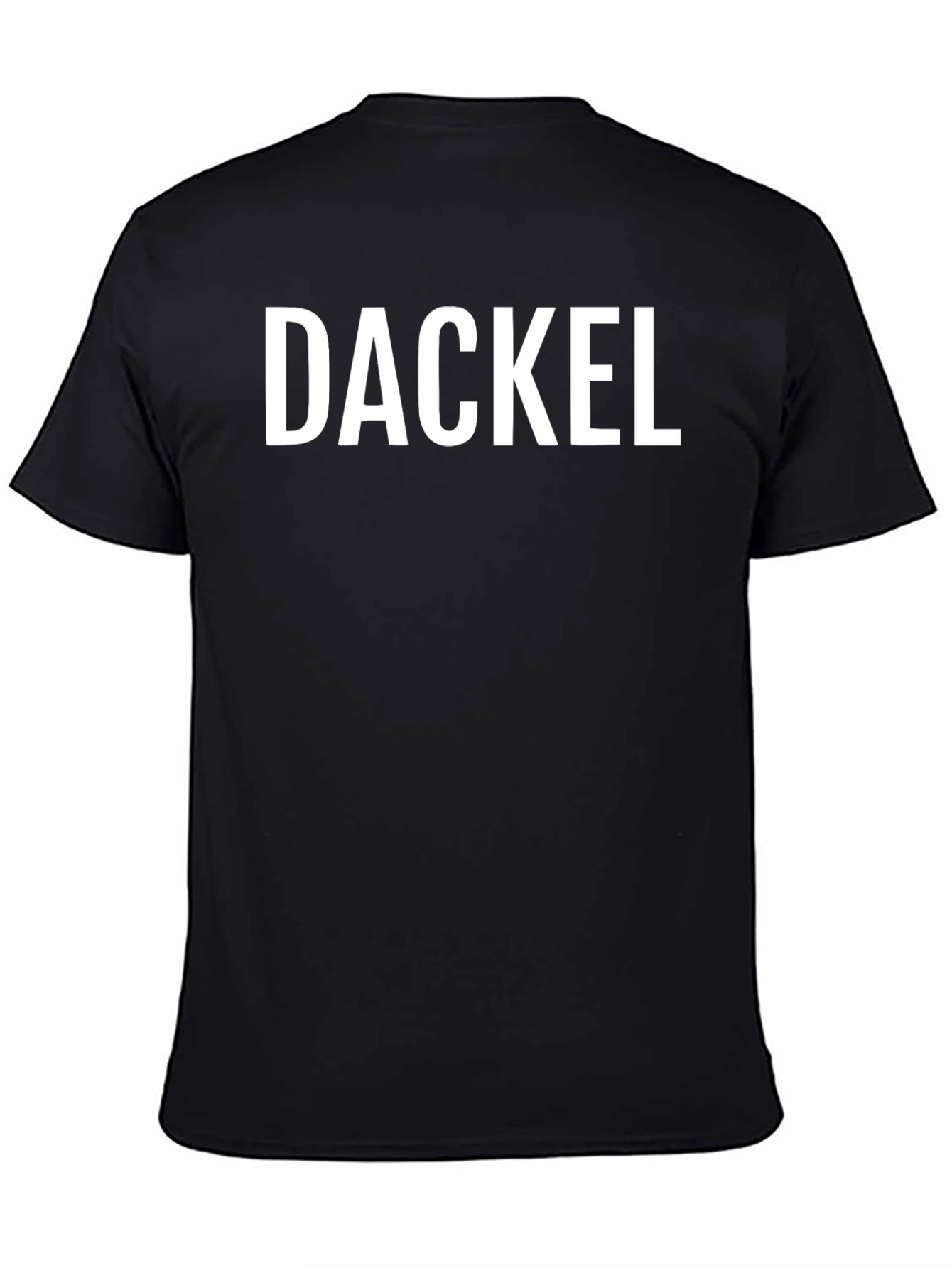 DACKEL Graphic Tee - Bold Text Classic Style