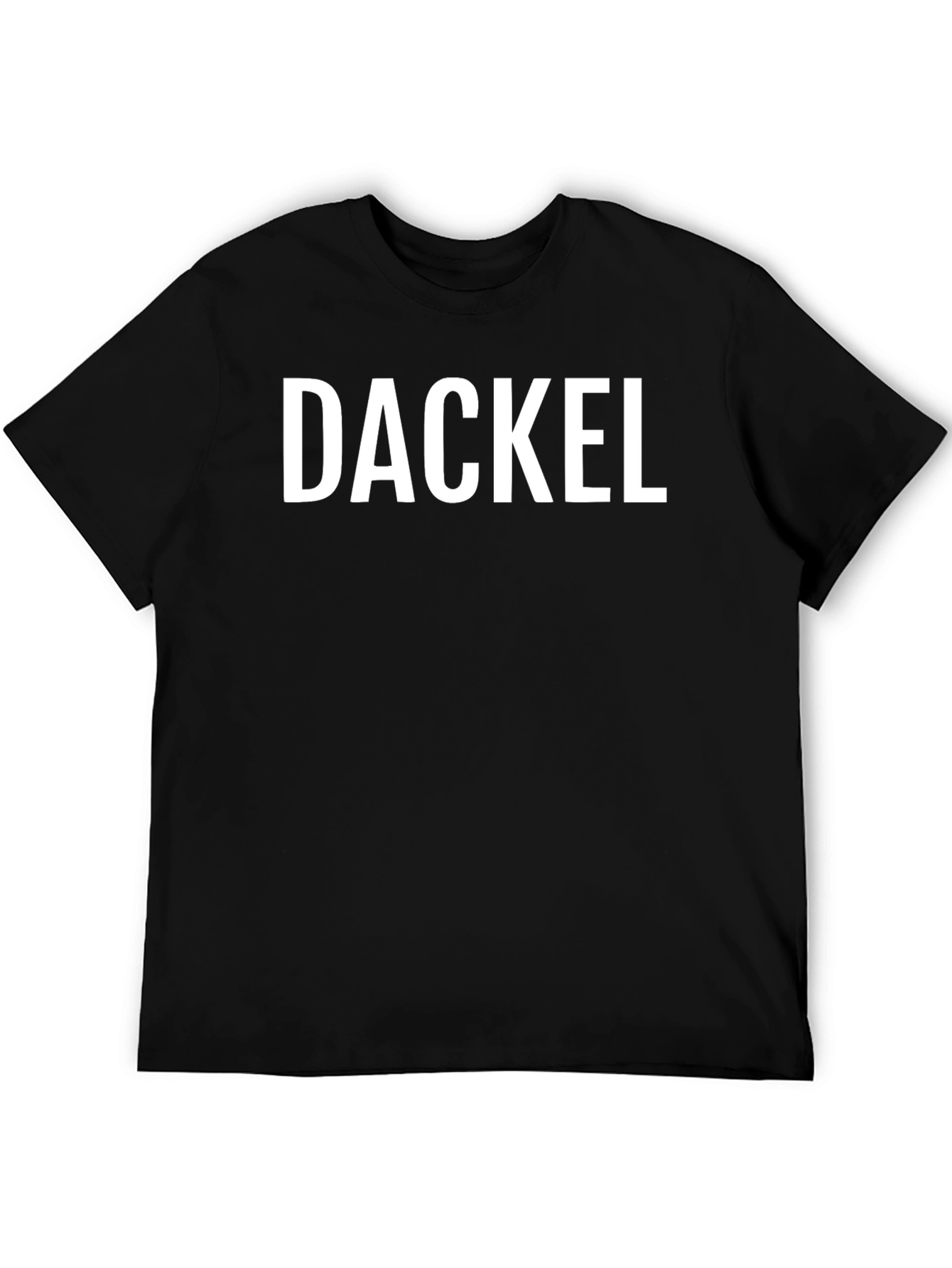 DACKEL Graphic Tee - Bold Text Classic Style