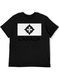 Canada T-Shirt with Unique Emblem - Black