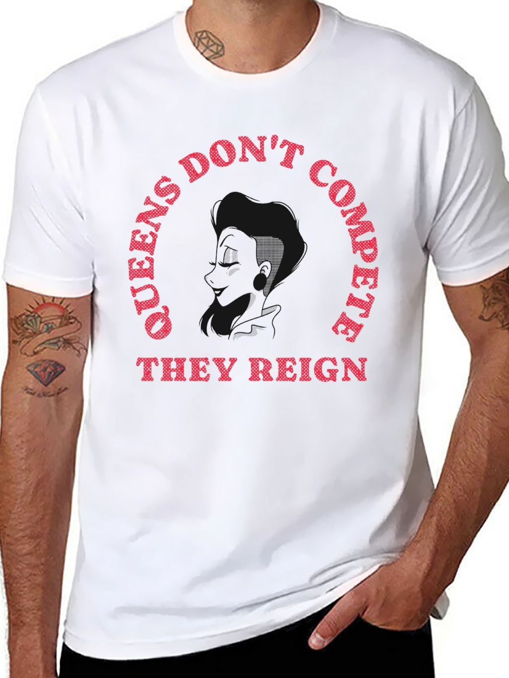 Queens Dont Compete They Reign Graphic Tee