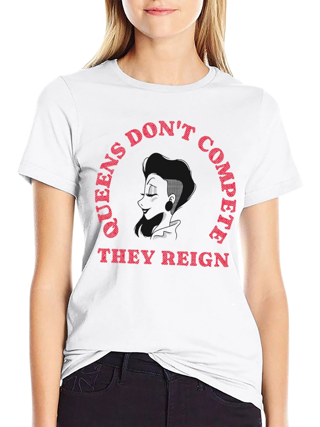 Queens Dont Compete They Reign Graphic Tee