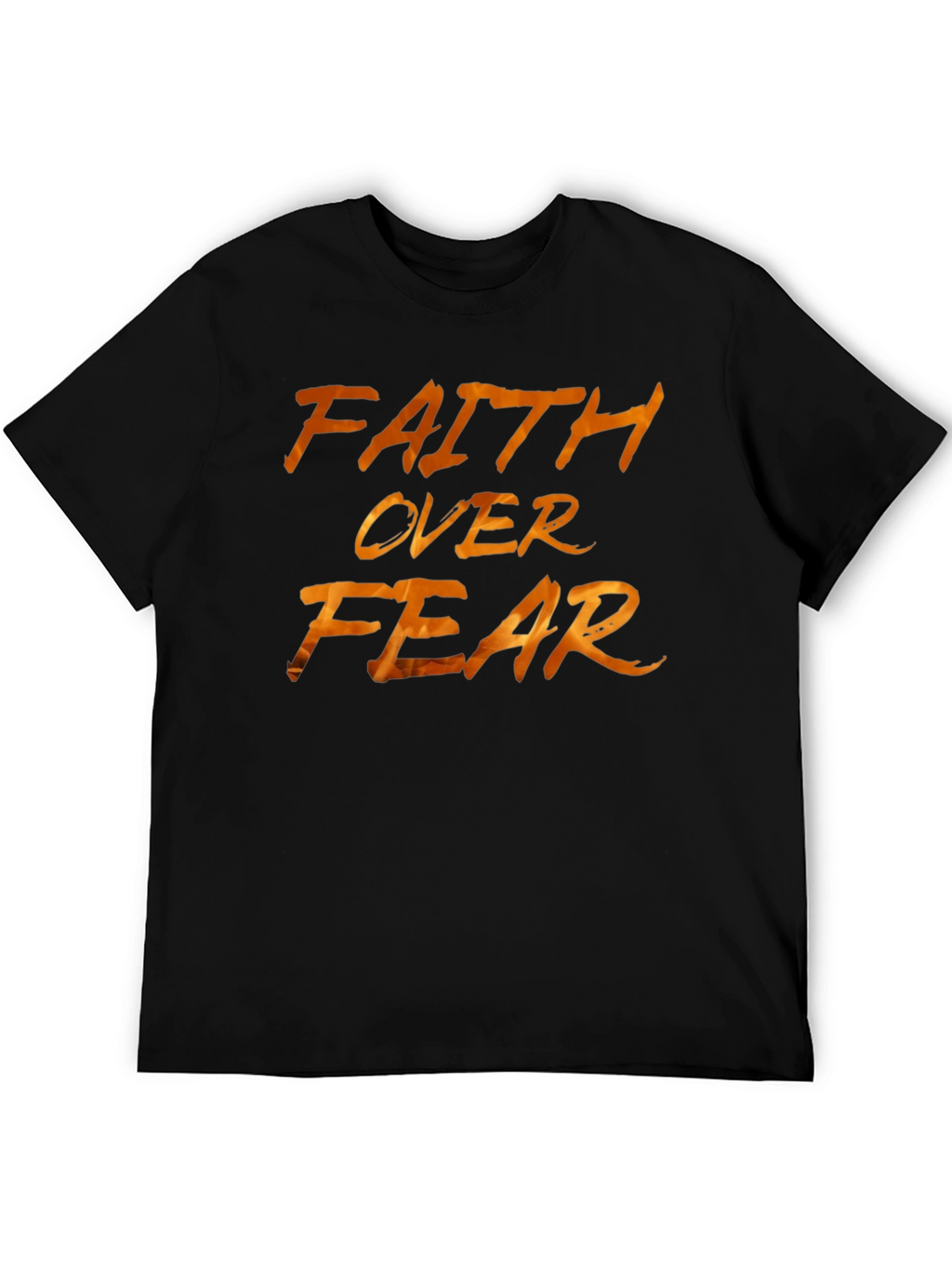Faith Over Fear Black Graphic Tee