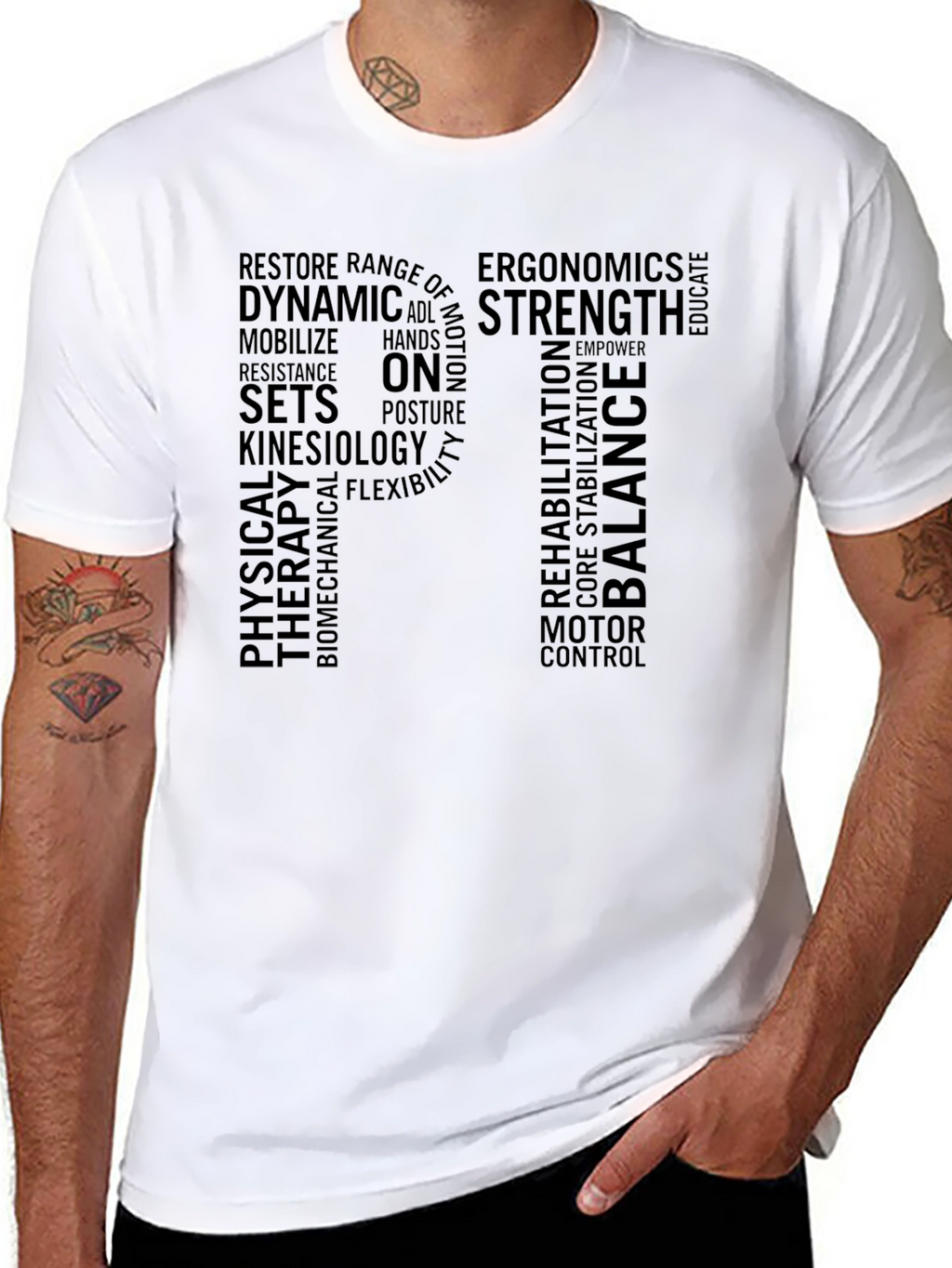PT Physical Therapy Black T-Shirt