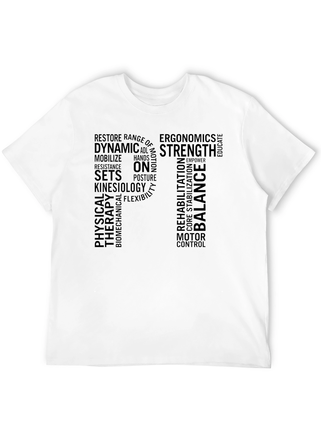 PT Physical Therapy Black T-Shirt