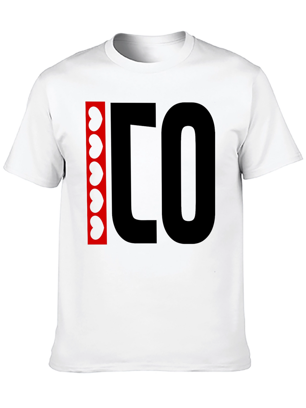 Black Graphic Tee - Bean and Letter Design