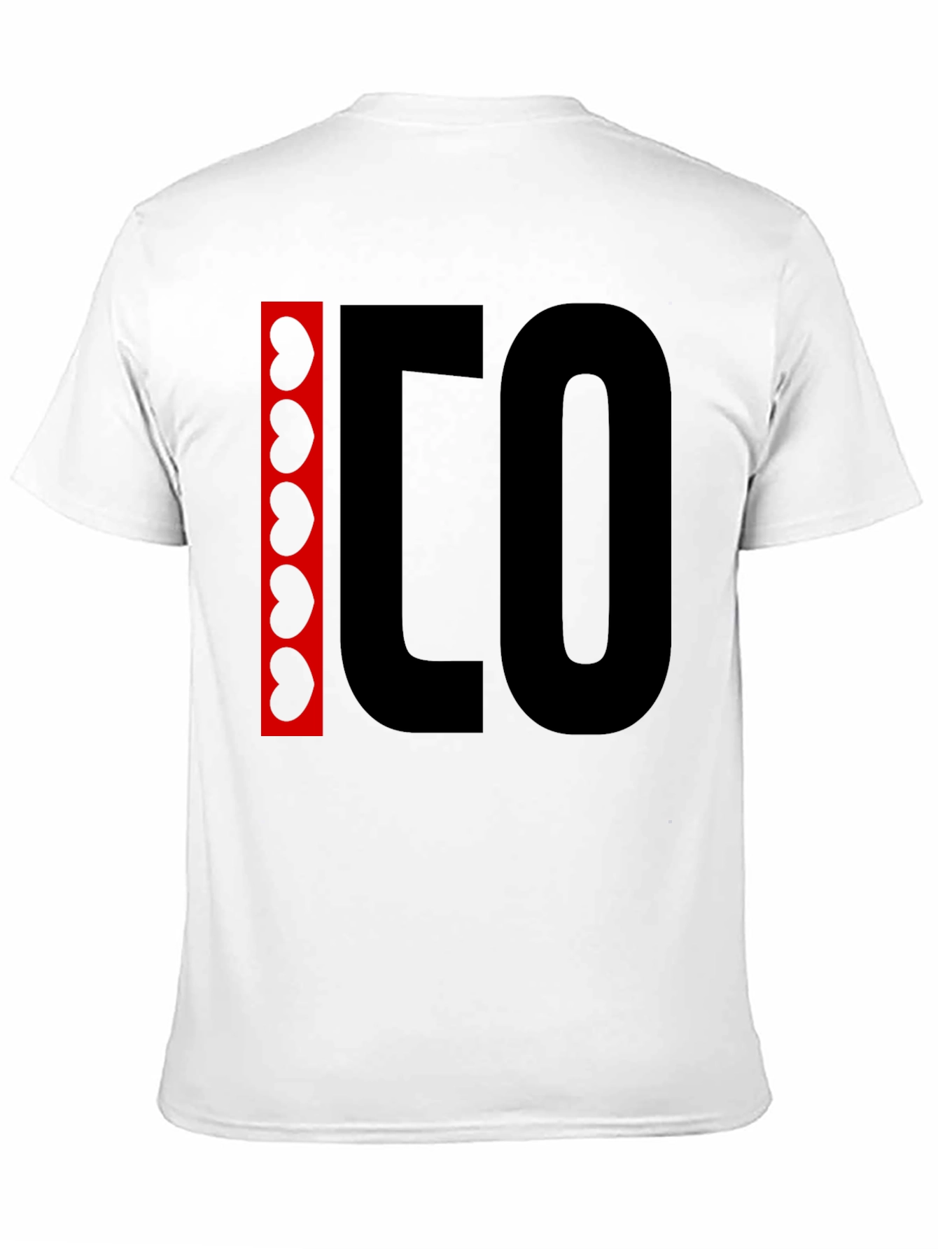 Black Graphic Tee - Bean and Letter Design