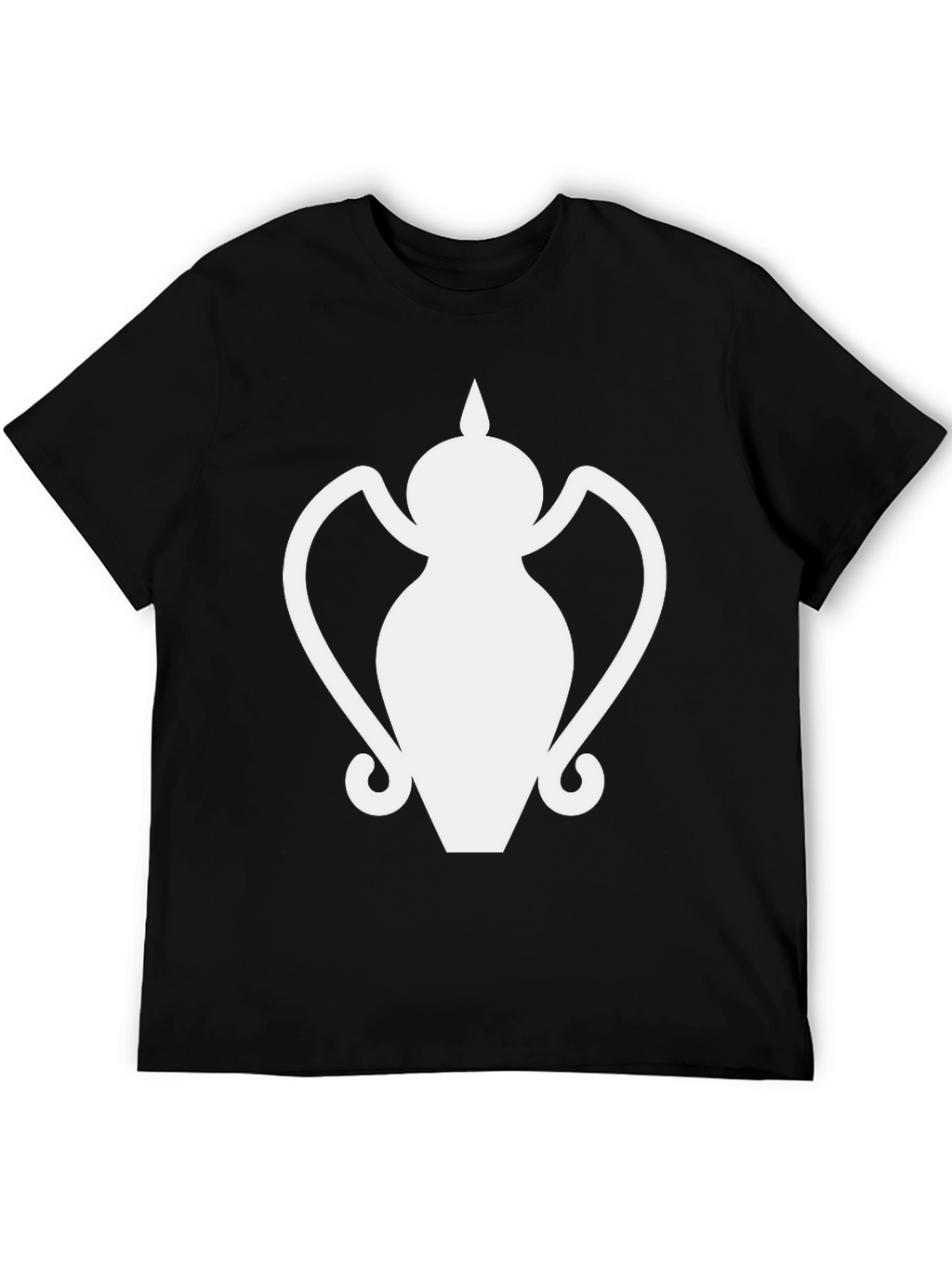 Vase Graphic Tee - Minimalist Black T-Shirt