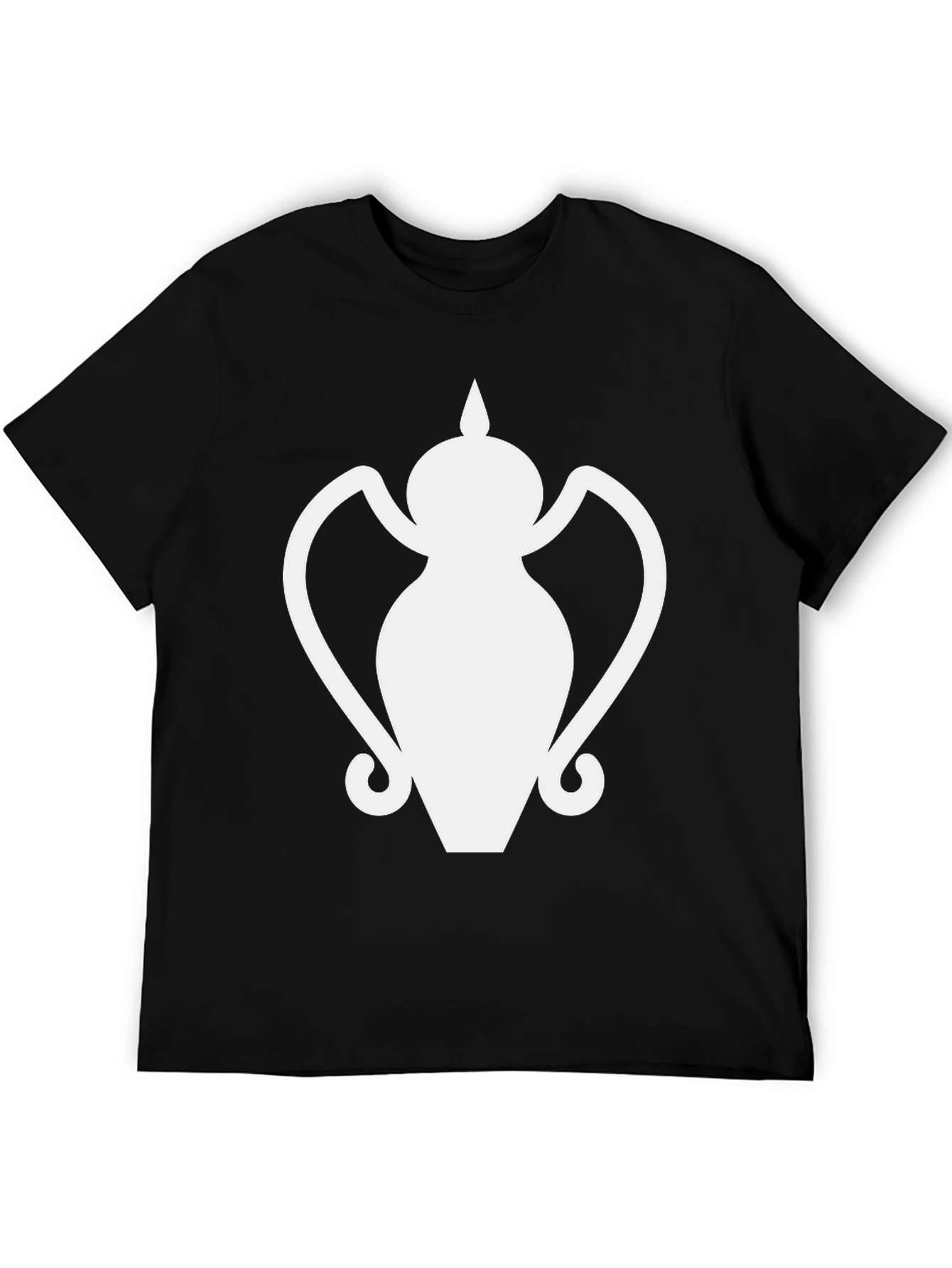Vase Graphic Tee - Minimalist Black T-Shirt