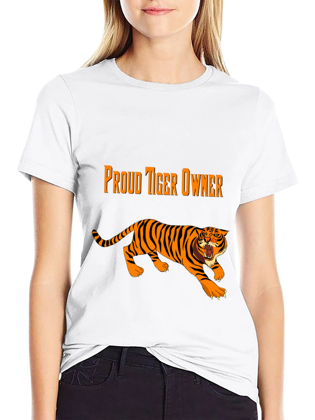 Proud Tiger Owner Black Graphic Tee