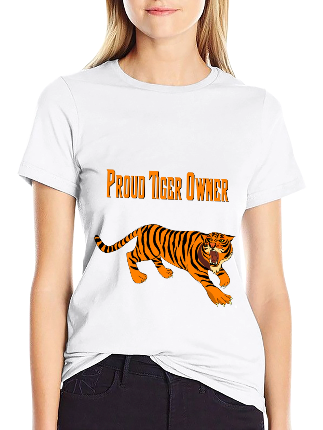 Proud Tiger Owner Black Graphic Tee