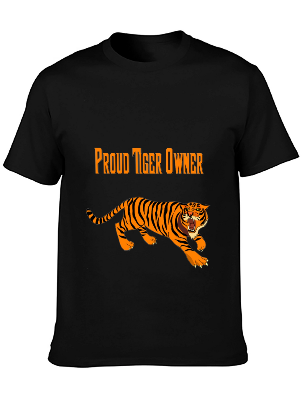 Proud Tiger Owner Black Graphic Tee