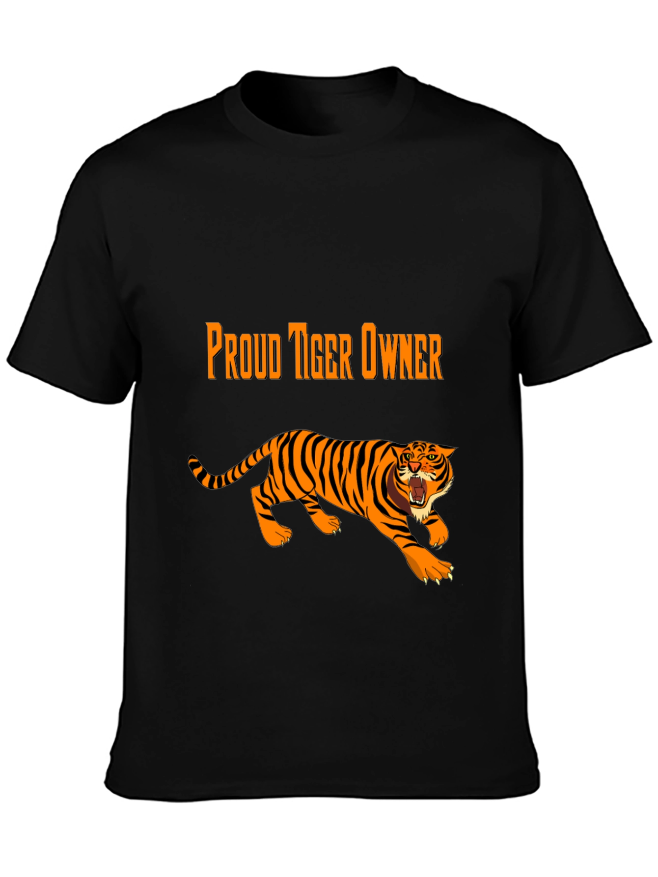 Proud Tiger Owner Black Graphic Tee