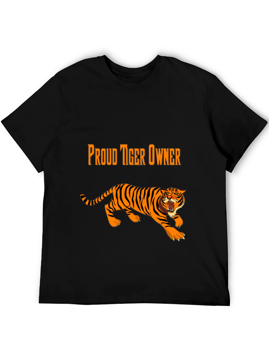 Proud Tiger Owner Black Graphic Tee