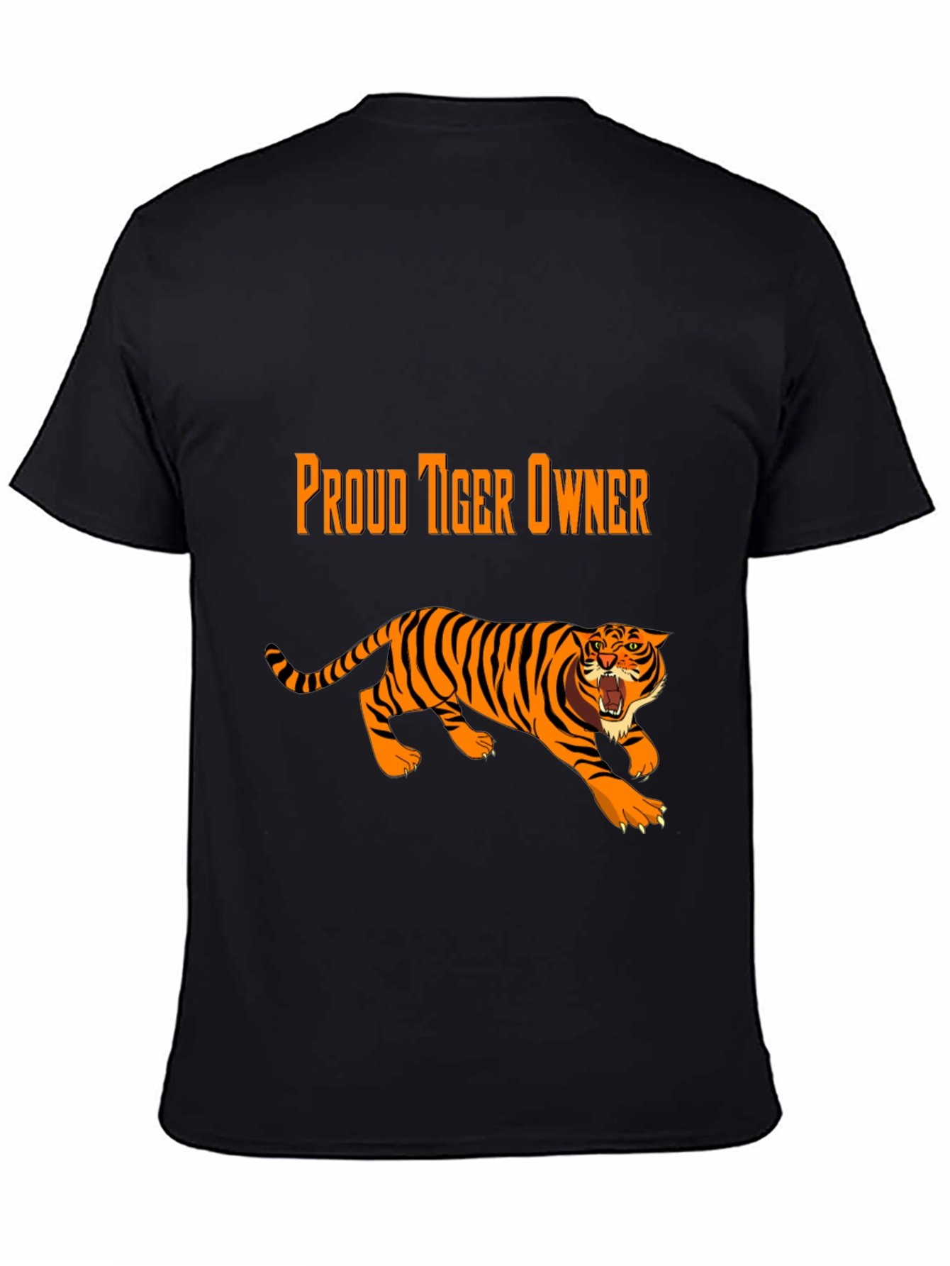 Proud Tiger Owner Black Graphic Tee