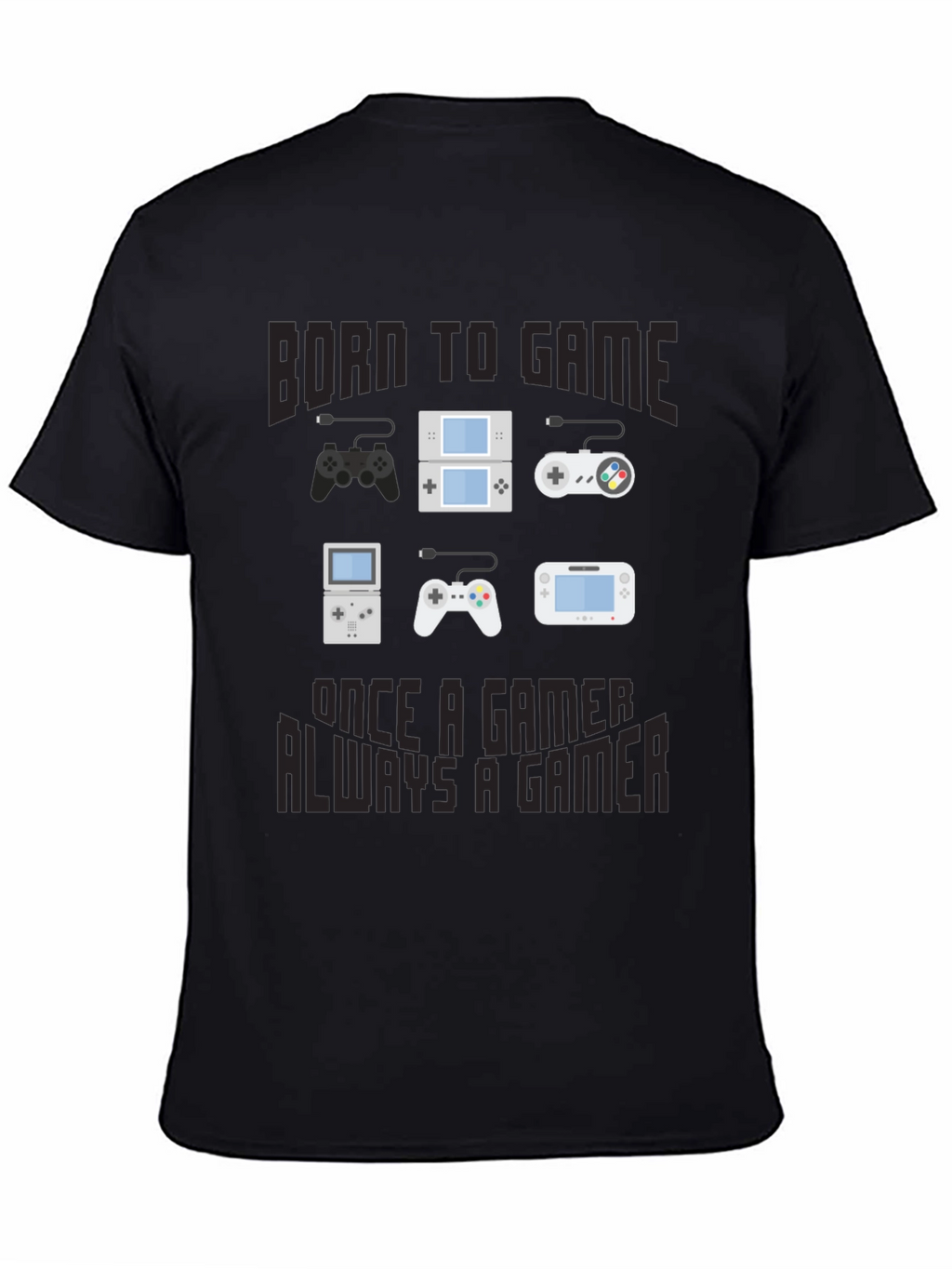 Born to Game T-Shirt - Gamer Console Design