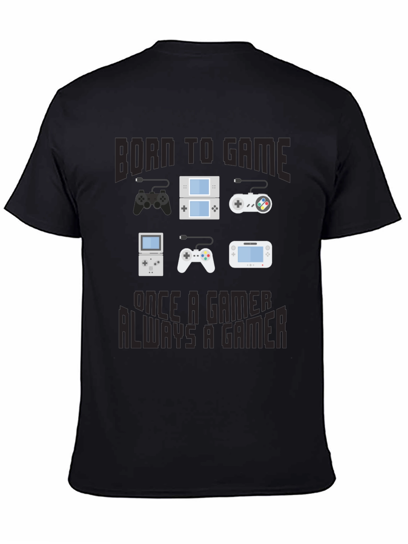 Born to Game T-Shirt - Gamer Console Design