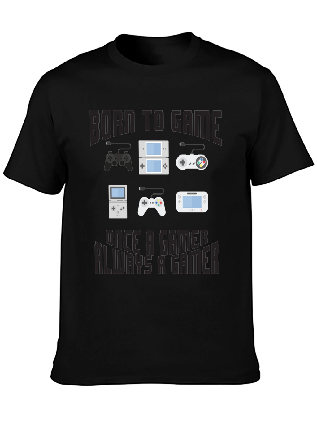 Born to Game T-Shirt - Gamer Console Design