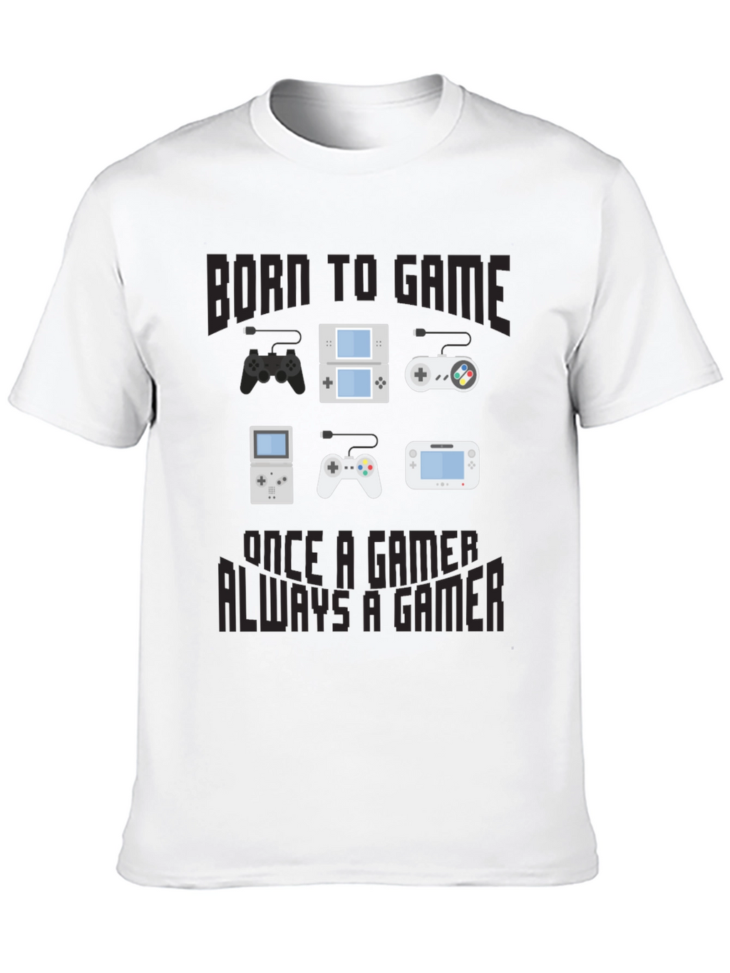 Born to Game T-Shirt - Gamer Console Design