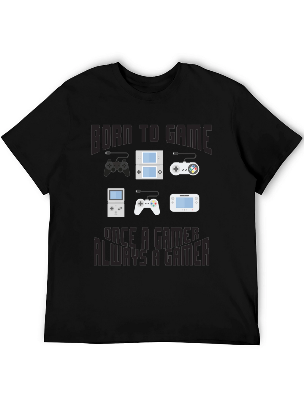 Born to Game T-Shirt - Gamer Console Design