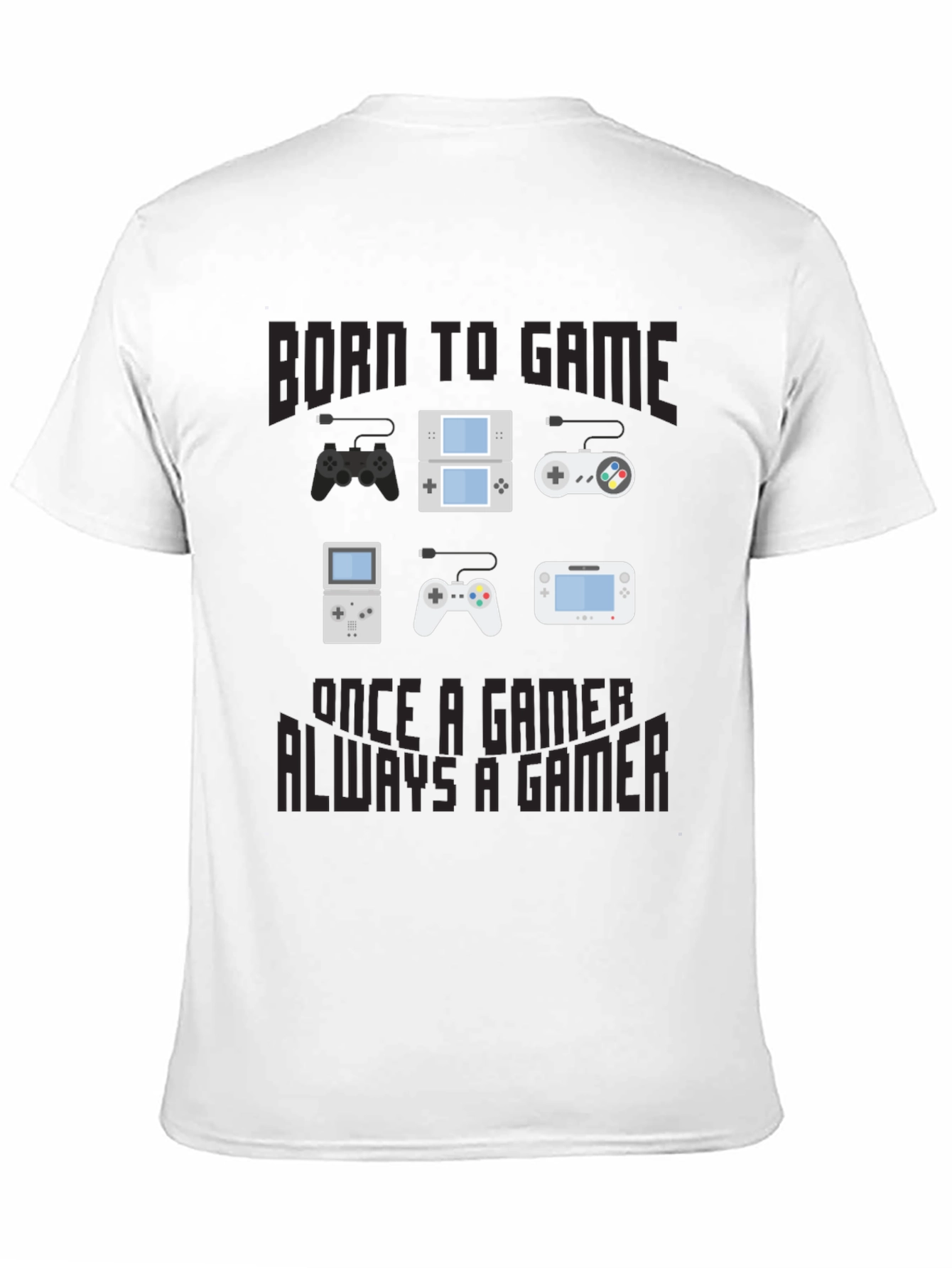 Born to Game T-Shirt - Gamer Console Design