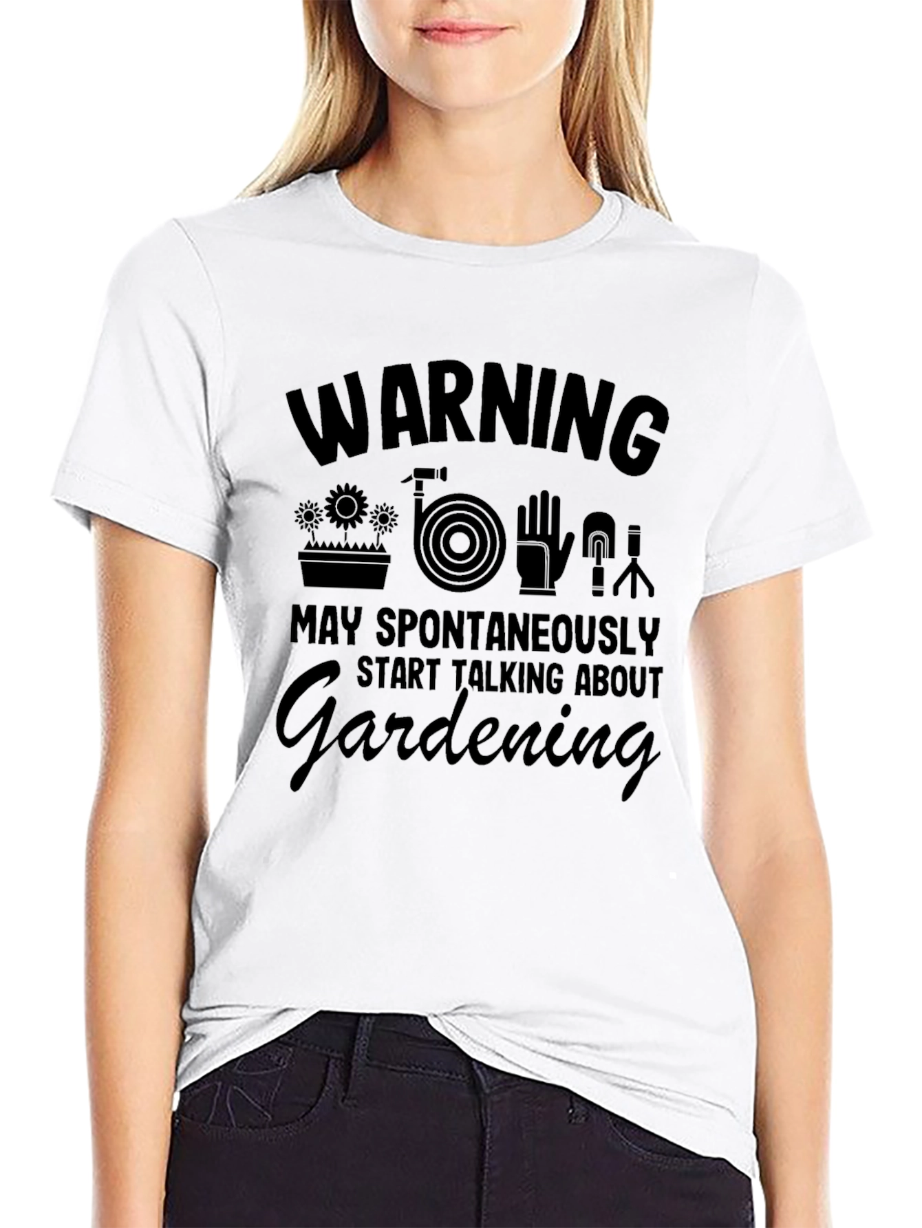 Gardening Spontaneously T-Shirt Black