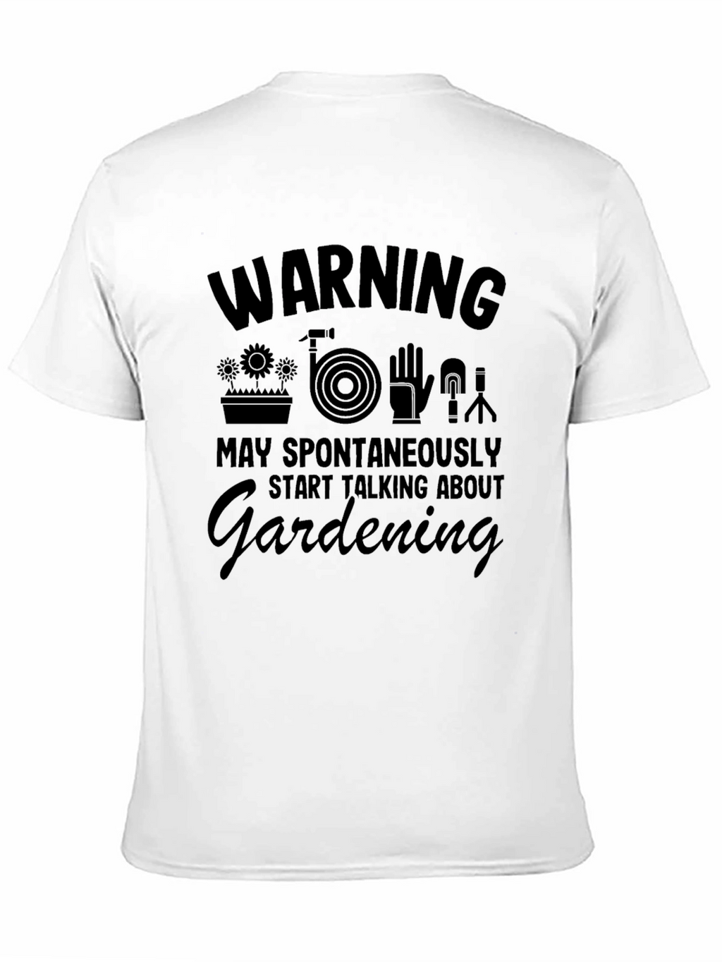 Gardening Spontaneously T-Shirt Black