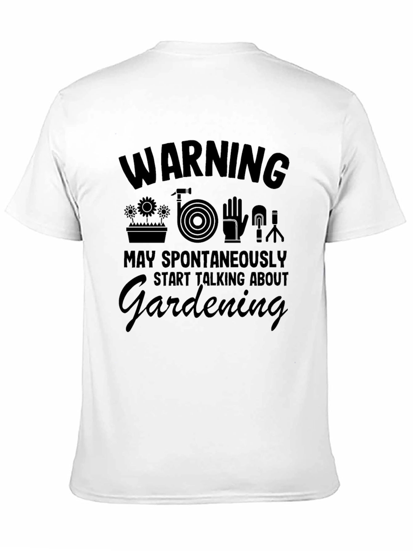 Gardening Spontaneously T-Shirt Black