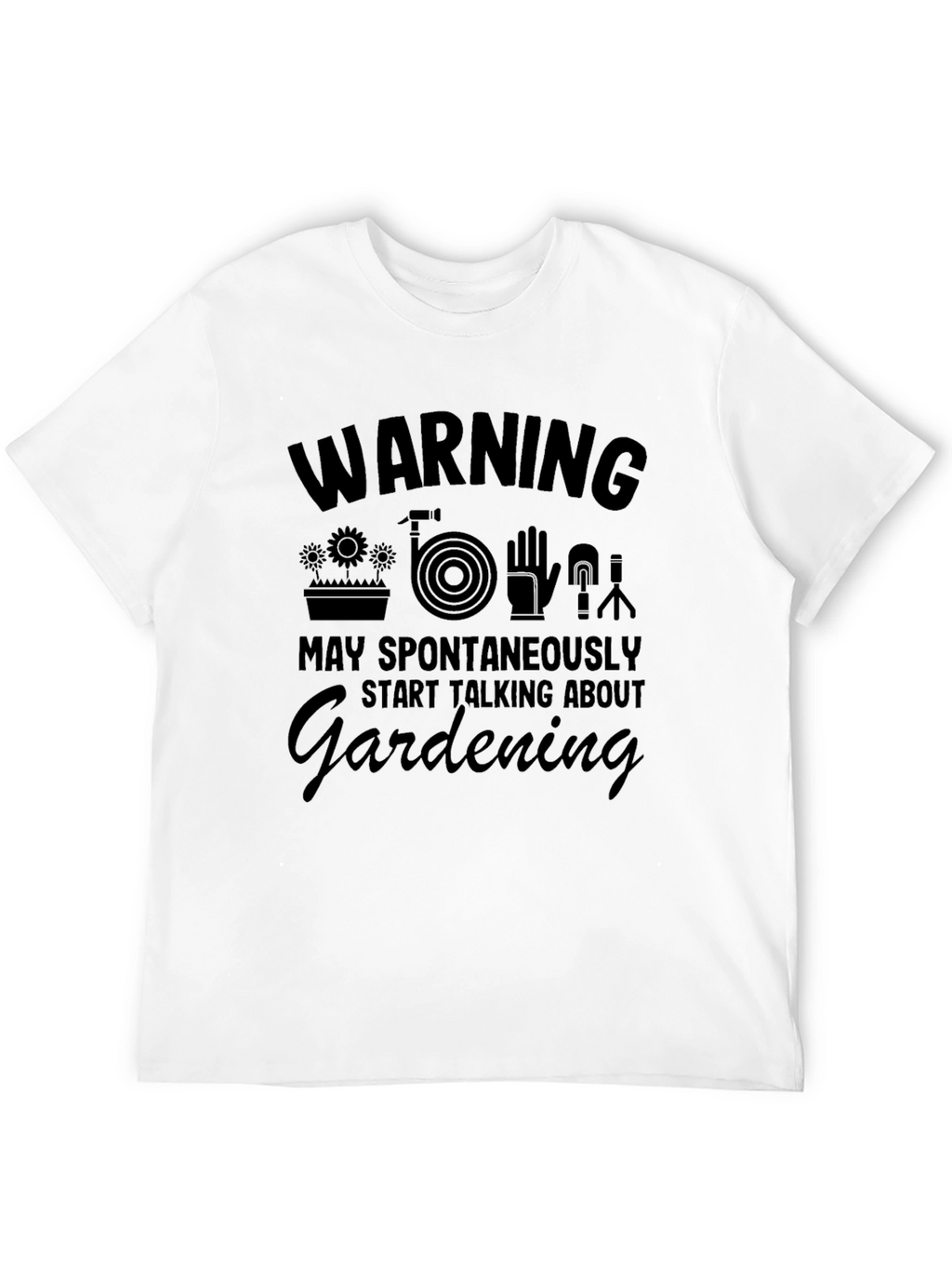 Gardening Spontaneously T-Shirt Black