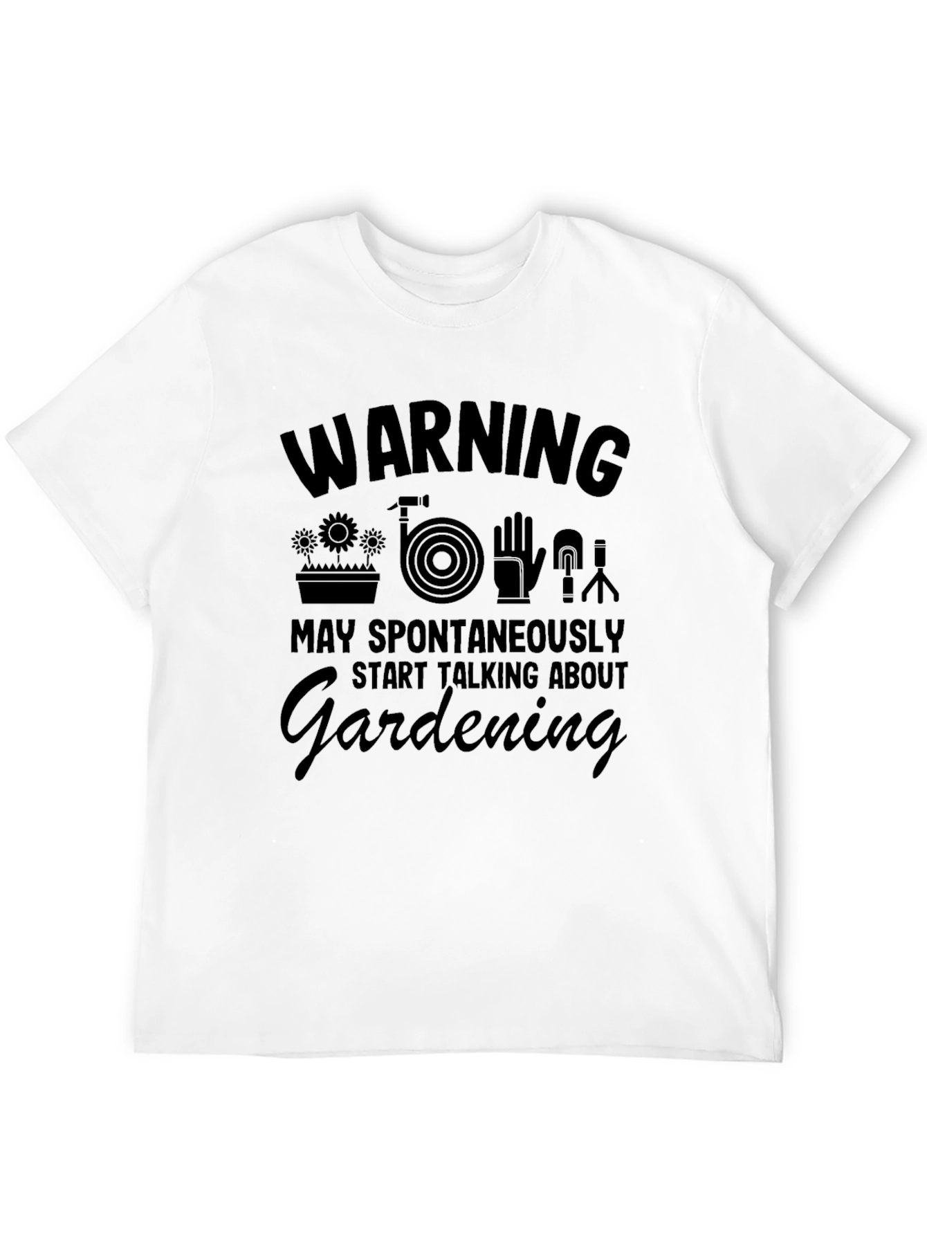 Gardening Spontaneously T-Shirt Black