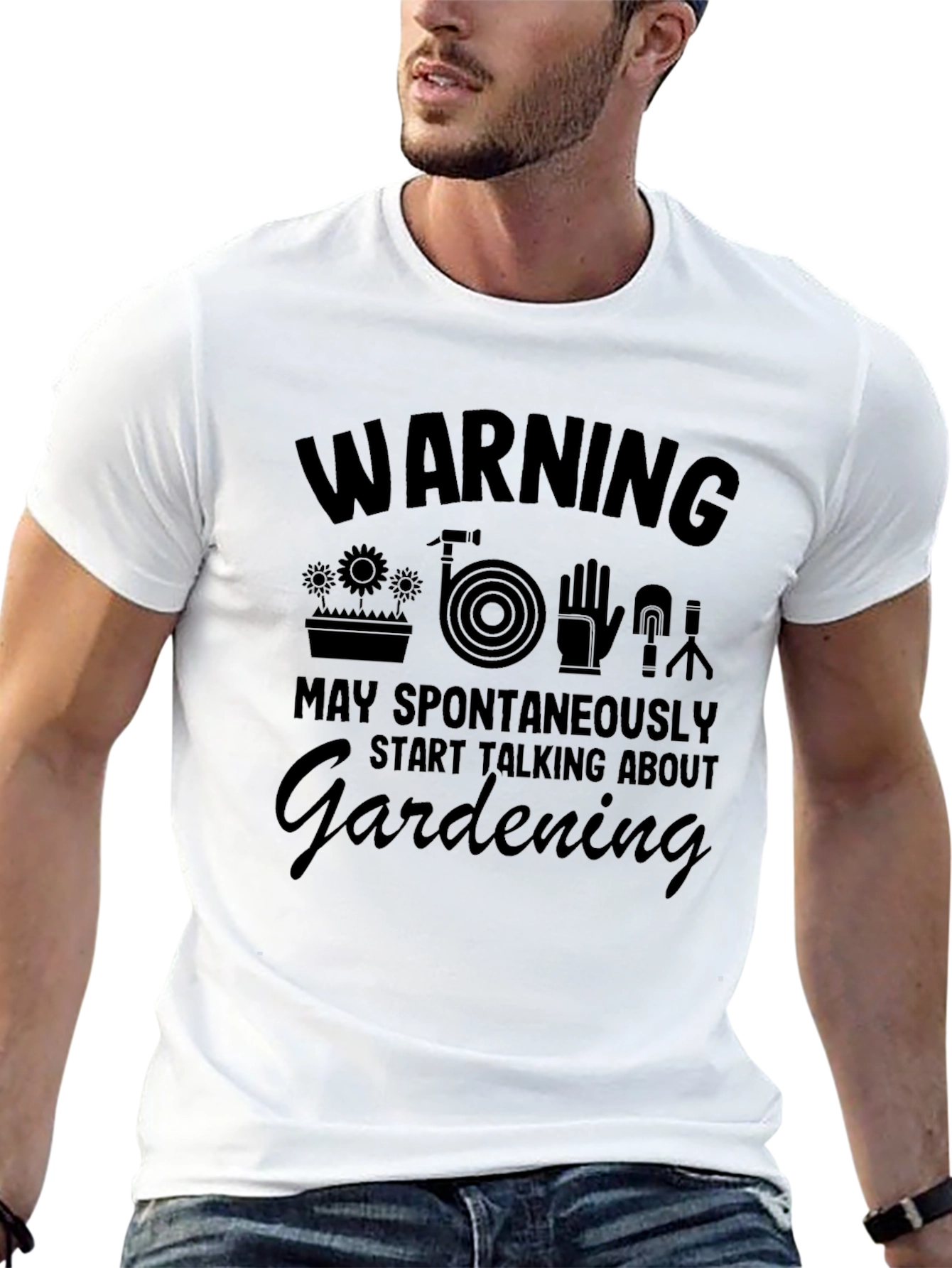 Gardening Spontaneously T-Shirt Black