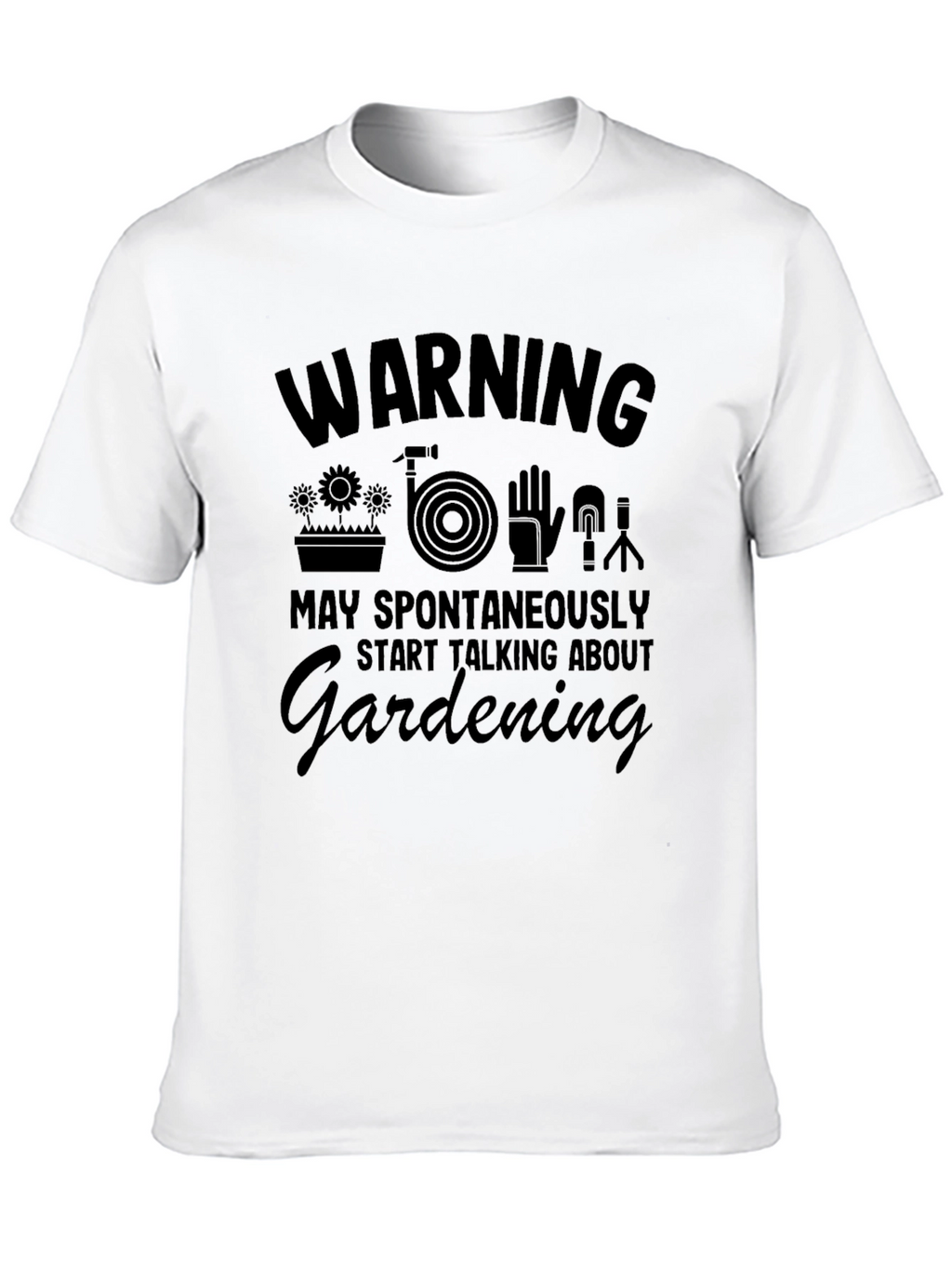 Gardening Spontaneously T-Shirt Black