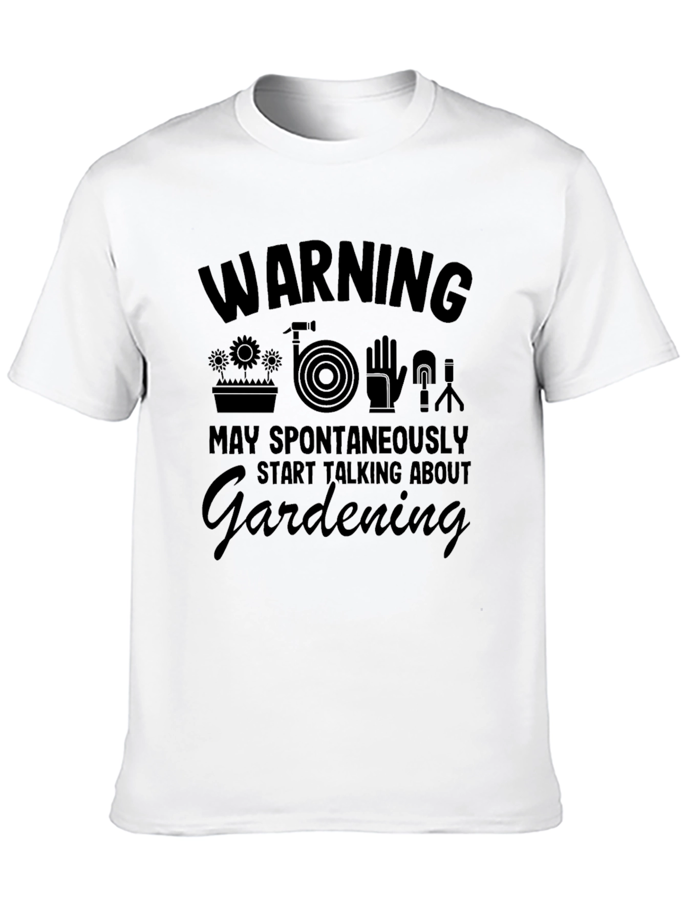 Gardening Spontaneously T-Shirt Black