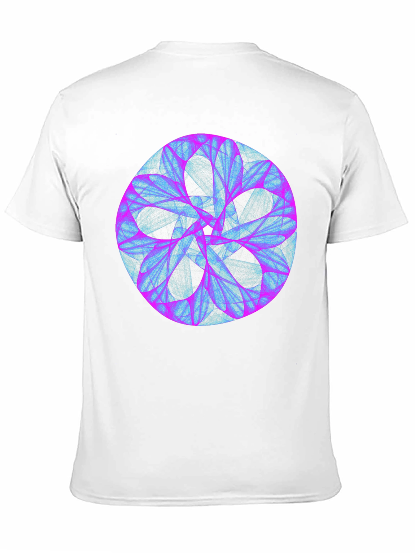 Abstract Mandala Graphic Print Black Tee