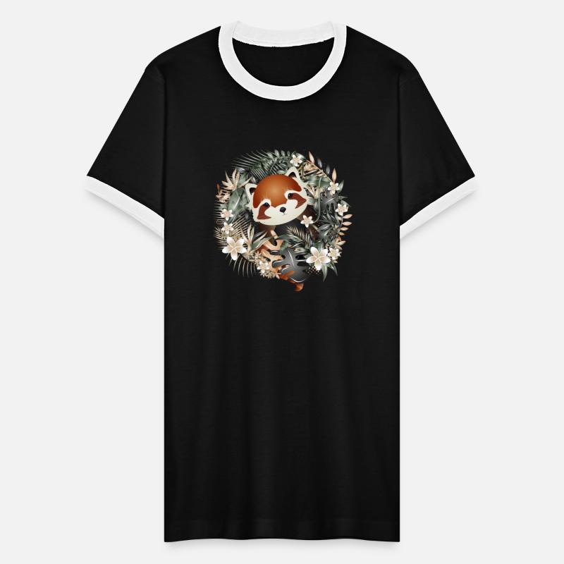 adorable little red panda bear in the jungle