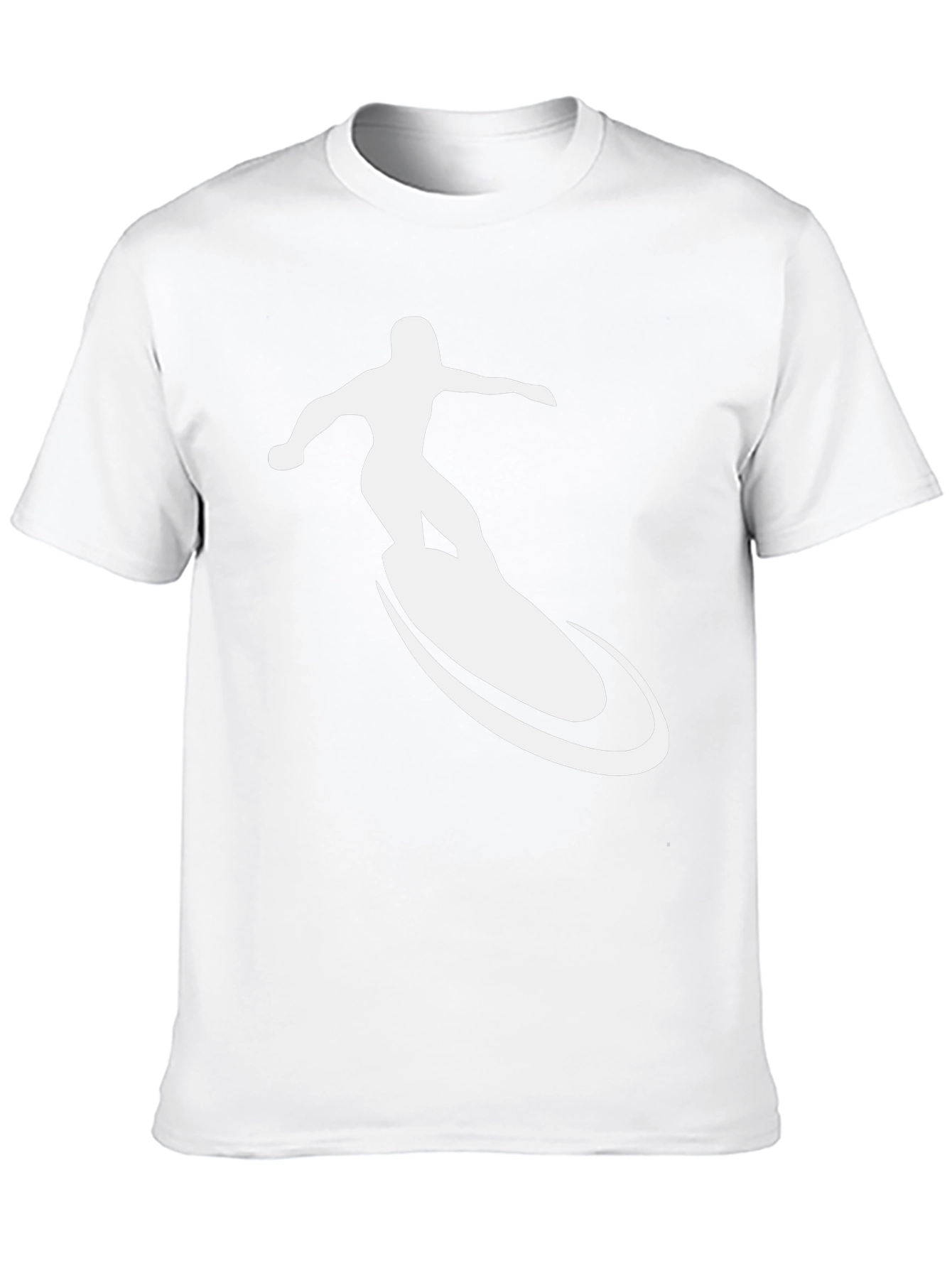 Surfer Graphic Tee - Black Cotton T-Shirt