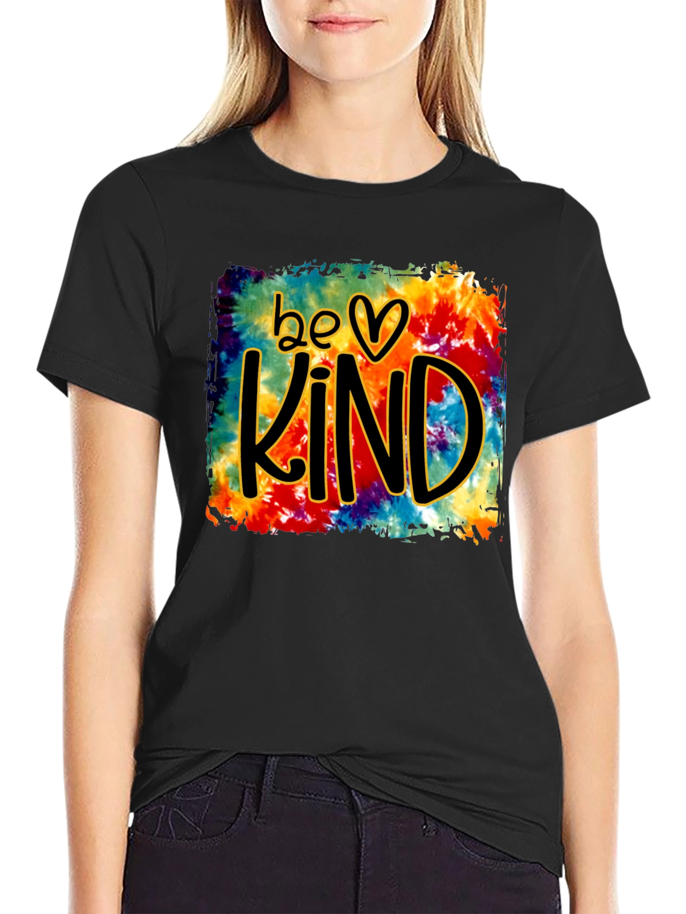 Be Kind Tie Dye Graphic T-Shirt