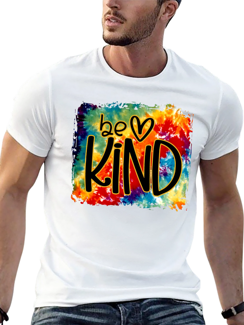 Be Kind Tie Dye Graphic T-Shirt