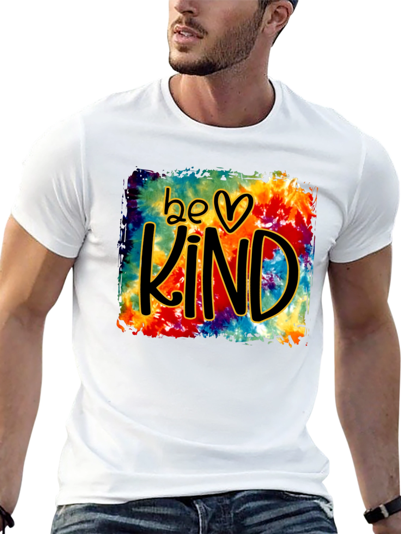 Be Kind Tie Dye Graphic T-Shirt