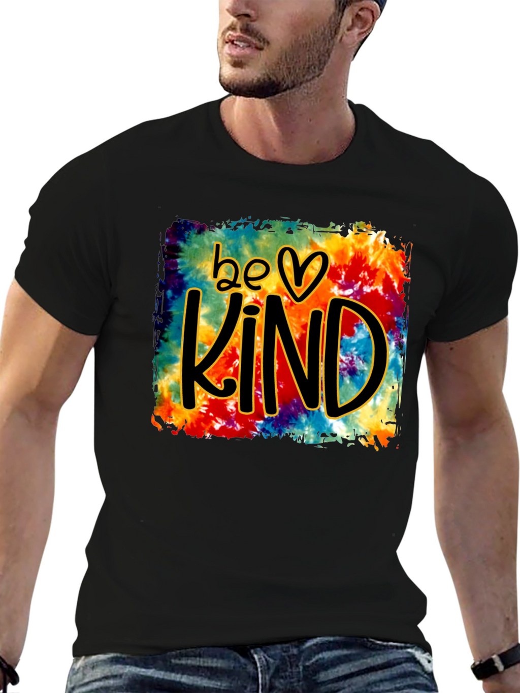 Be Kind Tie Dye Graphic T-Shirt