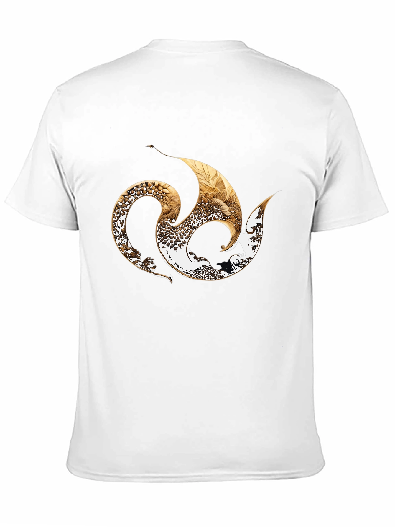 Stylish Black Tee with Abstract Graphic Design