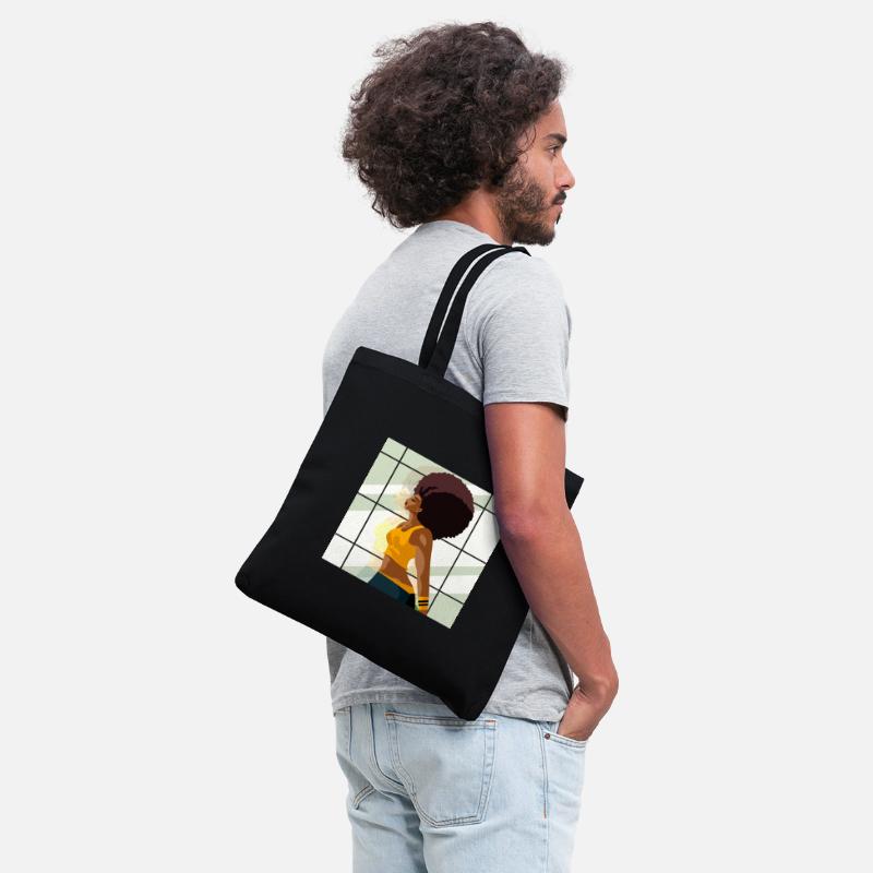 afro fitness girl in gym